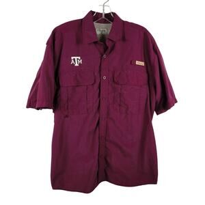 Texas A&M Aggies M Chiliwear Short Sleeve Fishing Shirt SEC TAMU